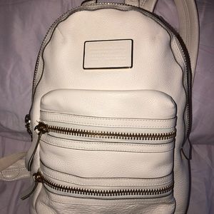 Marc by Marc Jacobs White Leather Backpack